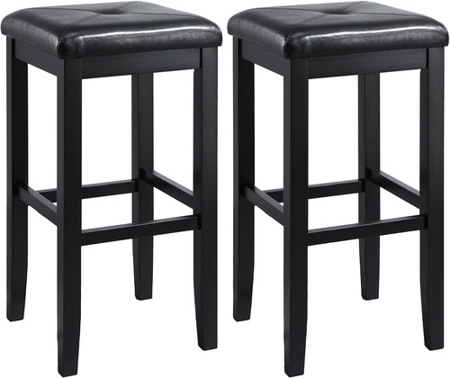 Upholstered square seat bar - upholstered,